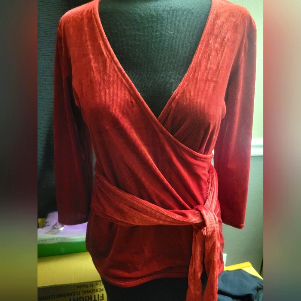 Express Velvety 3/4 Top